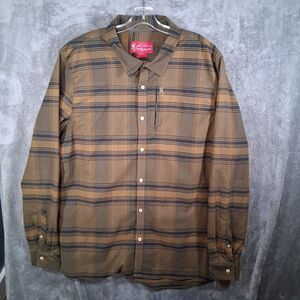 John M Browning Heritage Collection Bacon Flannel Shirt Mens 2xlt Wooden Buttons